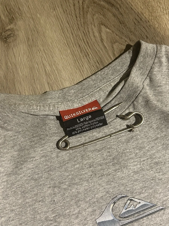 Camiseta manga larga cromada Quicksilver años 90 talla grande Foto 4 de 4