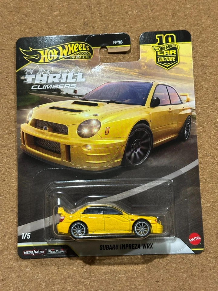 Hot Wheels Premium Car Culture Thrill Climbers Subaru Impreza WRX - En mano Foto 3 de 4
