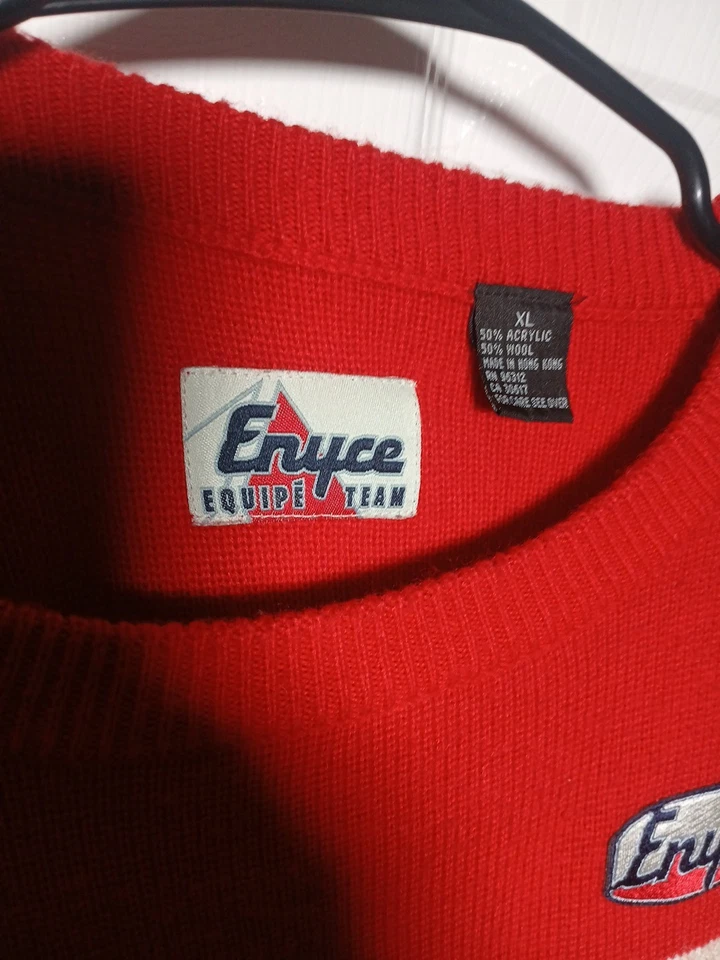 Винтажный командный вязаный свитер 90-х Enyce Equipe XL - Изображение 3 из 4