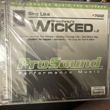Prosound Sing Like Broadway's Wicked v.2 Performance Music CD