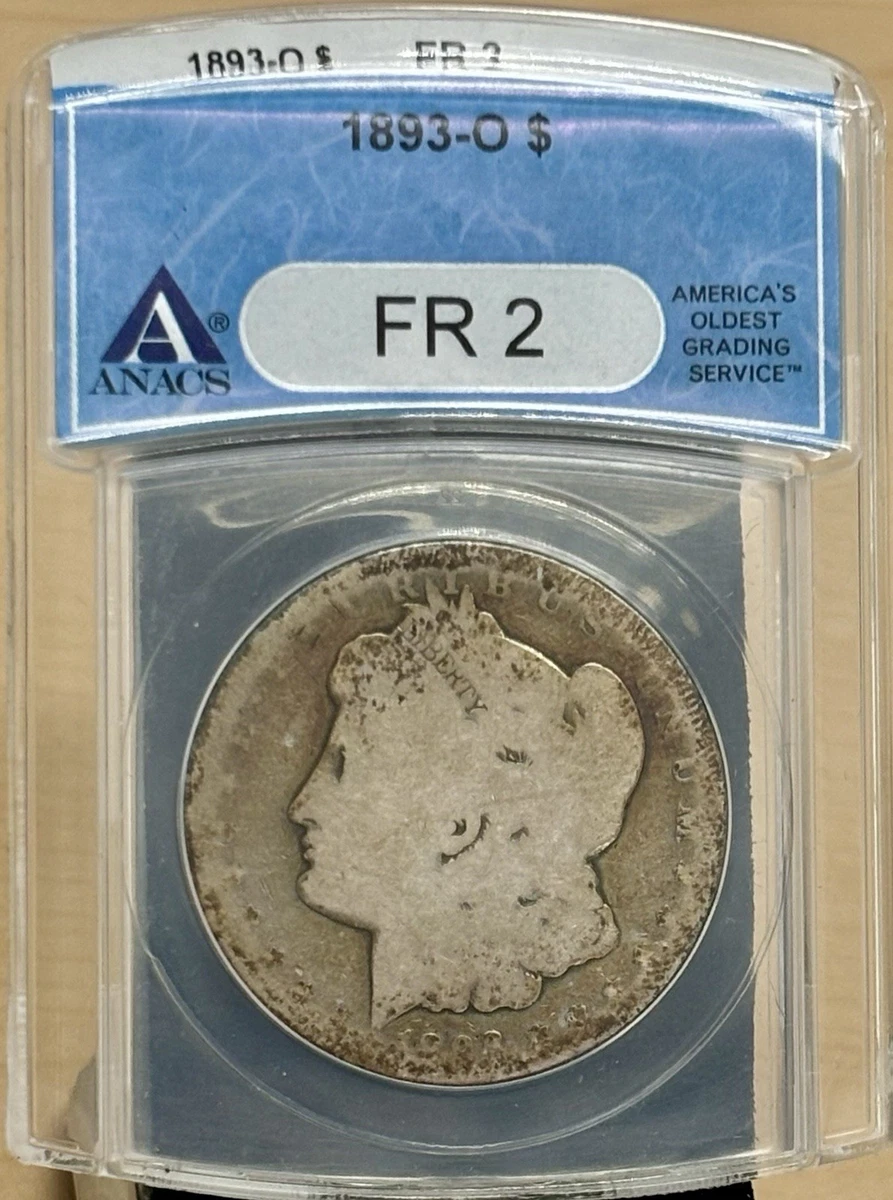 New Orleans Silver 1893 Year Morgan US Dollars (1878-1921) for