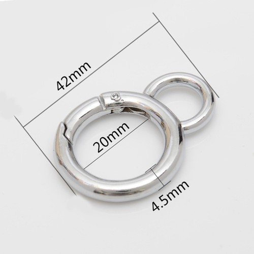 10 PEZZI Portachiavi Fibbia Aragosta Piccolo Metallo Artiglio Fermagli Porta Clip - Foto 9 di 12