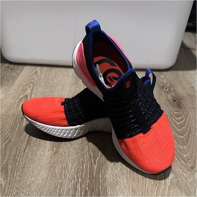 Nike React Phantom Run Slip On Red Black Blue White 