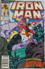 Iron Man #233 Marvel Comics 1988 Newsstand Edition F+ Sleeve & Board