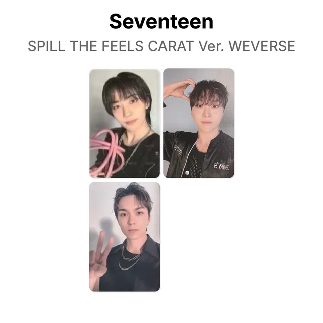Seventeen SPILL THE FEELS CARAT Ver. WEVERSE Official KPOP Special Gift