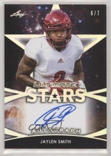 2019 Leaf Ultimate Stars Silver Spectrum 6/7 Jaylen Smith #SA-JS5 Auto 0bz