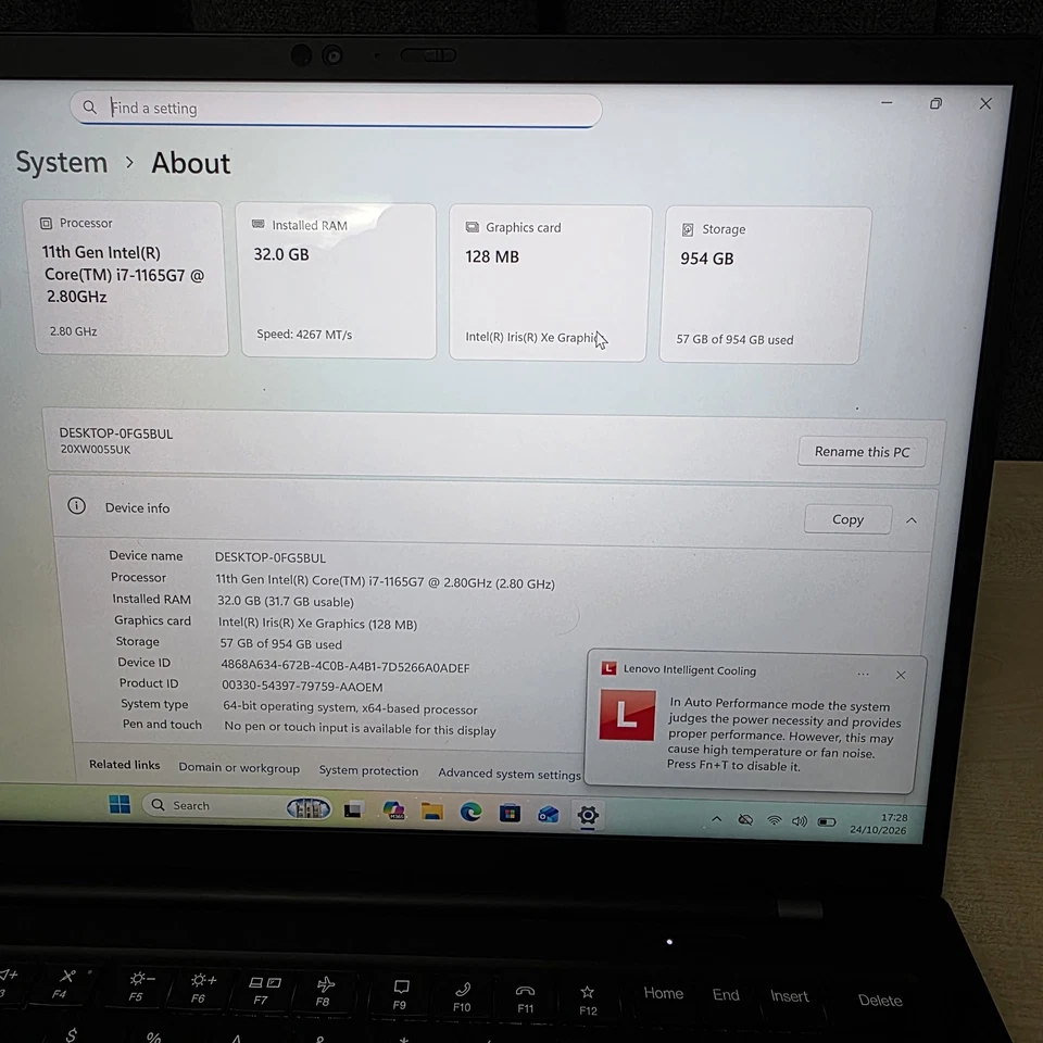 Lenovo ThinkPad X1 Carbon G9 · i7-1165G7 · 32GB · 1TB, photo 4 of 5