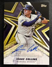 2026 Topps Series 1 Isaac Collins Baseball Stars Black 1/10 Brewers, Royals