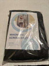 Magnetic Screen Door 74  x 81  White NEW Open Box NOB