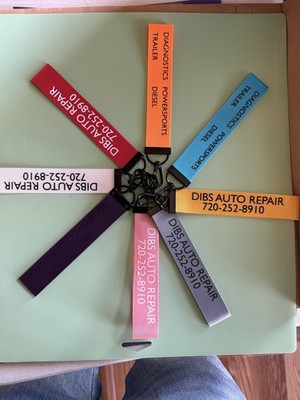 Fully Customizable 60 piece Multi-Color Fabric Key Tags Set