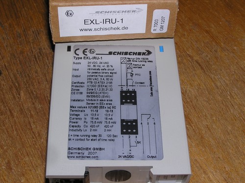 New - Schischek EXL-IRU-1 ExLine Transmitter switching module open original box - Imagen 2 de 7