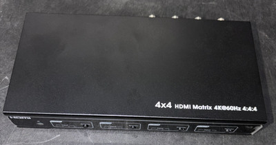 4x4 HDMI Matrix 4k@60Hz 4:4:4 with IP Control, EDID configuration