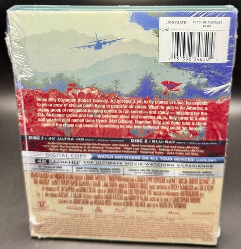 AIR AMERICA - US EXCLUSIVE 4K UHD BLU-RAY STEELBOOK ** NEW & SEALED! ** - Picture 6 of 17
