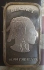1 oz Silver Bar Vintage Buffalo Design Secondary Market .999 Fine "No Reserve"