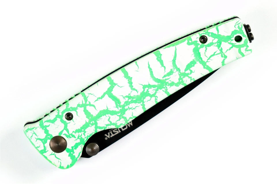 Navaja de Bolsillo Mcusta MC-4BC-D2 Seki Japan Limited Katana Verde/Blanco Tanto Foto 3 de 3