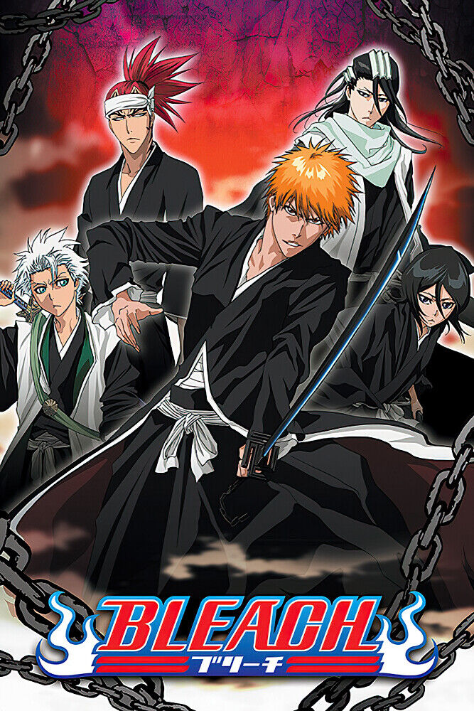 Bleach - Manga / Anime TV Show Poster / Print (Group / Chained)