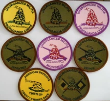 Militia Patches and Rocker Tabs,Sew On and Hook/Loop,Infantry,Marksman,Sniper +