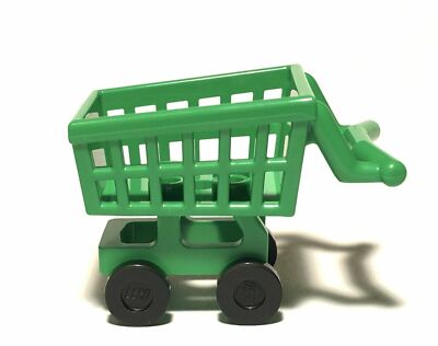 New Bright Green Lego Minifigure Shopping Cart Utensil 49649 Set