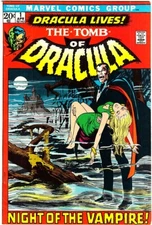TOMB OF DRACULA #1 VF- Signed 3X Gerry Conway/Gene Colan/Roy Thomas 1972 