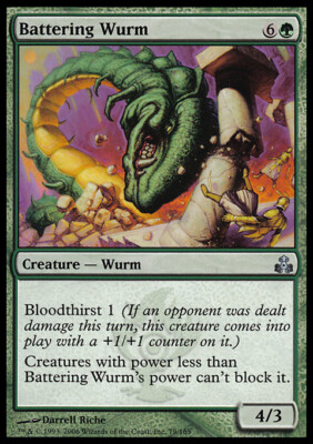 MTG Magic the Gathering Battering Wurm (79/165) Guildpact LP