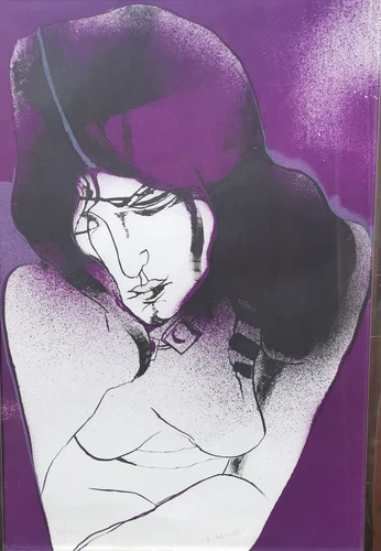 Fernando Farulli (Firenze 1923-1997) Litografia 110/120 "Figura Femminile" - Foto 2 di 5