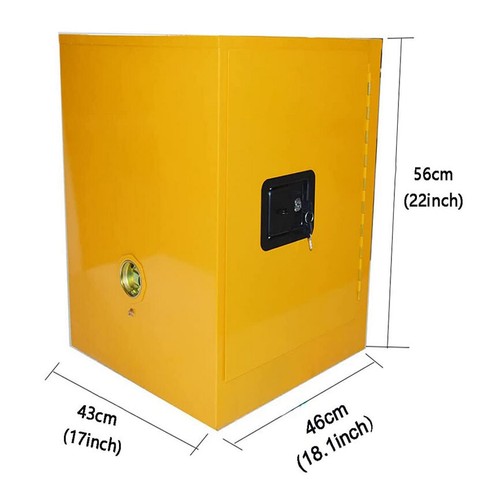 16Gallon Safety Cabinet for Flammable Liquids Hazardous Storage Leak-proof US - Picture 3 of 12