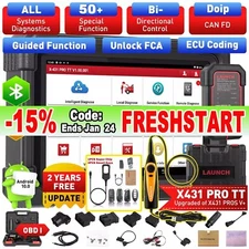 LAUNCH X431 PRO TT PRO5 V+ Elite OBD2 Car Diagnostic Tool Scanner Key Programmer