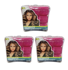 3 Packs Conair Mega Self Grip Rollers Voluminous Waves  Movement, 9 PCs Each