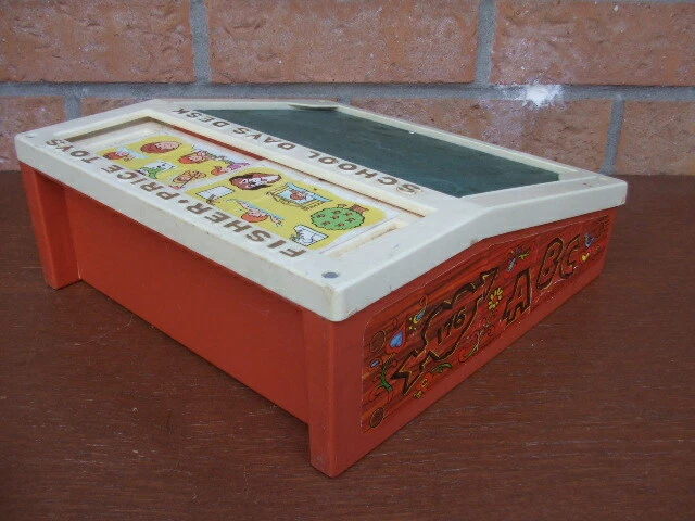Pupitre éducatif de 1972 Fisher Price pour apprendre chiffres/lettres dès 3 ans - Photo 3/3