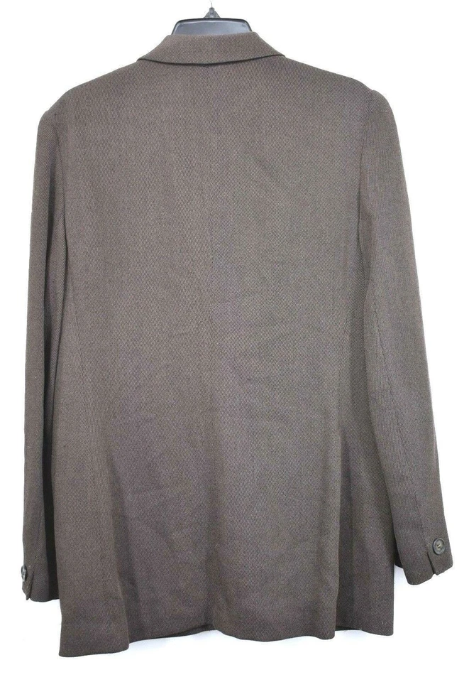 Jones New York Mujer Marrón Muesca Solapa Botón Escoba Frontal Bolsillo Traje Chaqueta 10 Foto 2 de 4