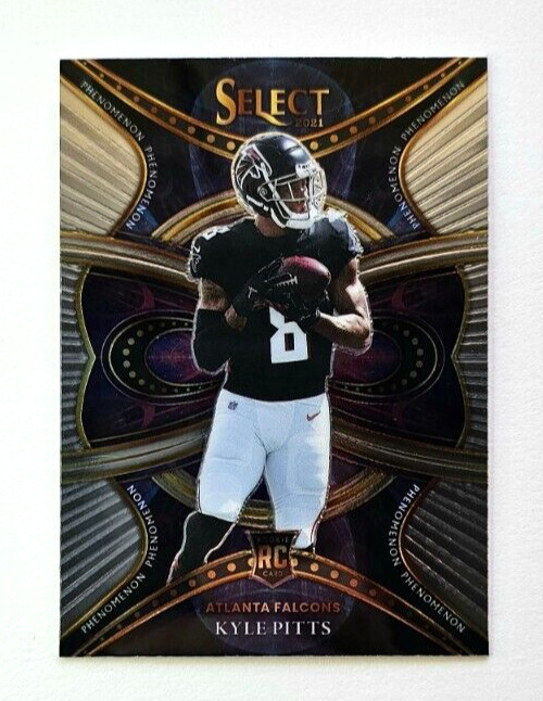 Kyle Pitts ROOKIE Phenomenon Select Football 2021 Atlanta Falcons RC Card PHE-21