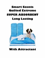 23x36" Quilted Smart Scents HEAVY DUTY Puppy Training Pads w Special Attractant 