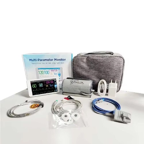 Portable 5.5-inch Touch Screen Patient Monitor 6-Parameter Vital Signs Monitor - Picture 5 of 8