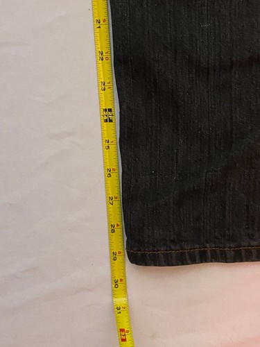 AKADEMIKS Jeans Uomo 32 Nero Y2K Skater Grunge Pantaloni Vintage - Foto 14 di 14