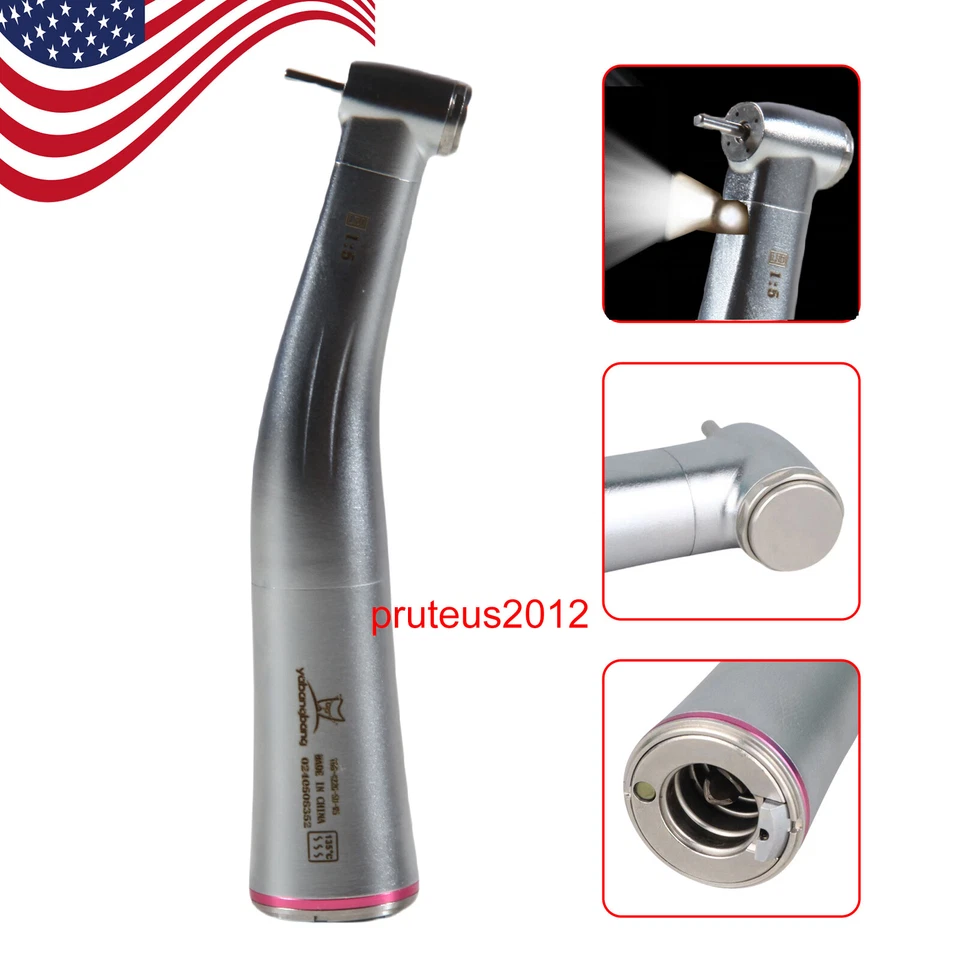 YABANGBANG Dental 1:5 Fiber Optic Contra Angle High Speed Electric Handpiece Fit COXO/NSK