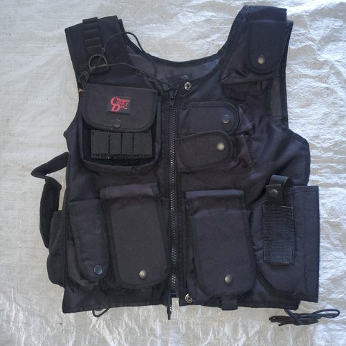 Tactical Vest Adjustable Multivle Pockets OSFM pockets Black Cheaper than Dirt