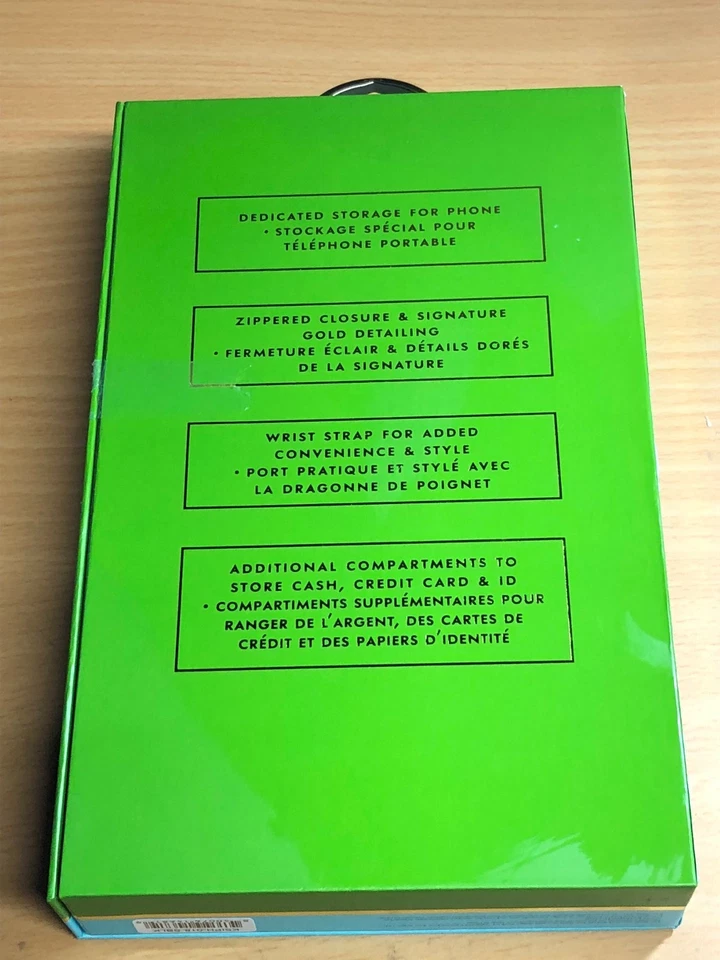 KATE SPADE  NEW YORK - Zip Wristlet Wallet Cell Phone Case Clutch Black - NEW - Image 2 of 4