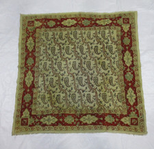 Vintage Women's Shaw Scarf with Fringe - Hand Dyed - 34.5" x 34.5"