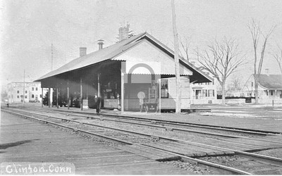 Railroad Train Station Depot Clinton Connecticut CT Reprint Postcard