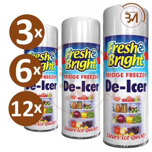 Fridge Freezer De Icer Spray Cans Defroster Quickly Anti Bacterial
