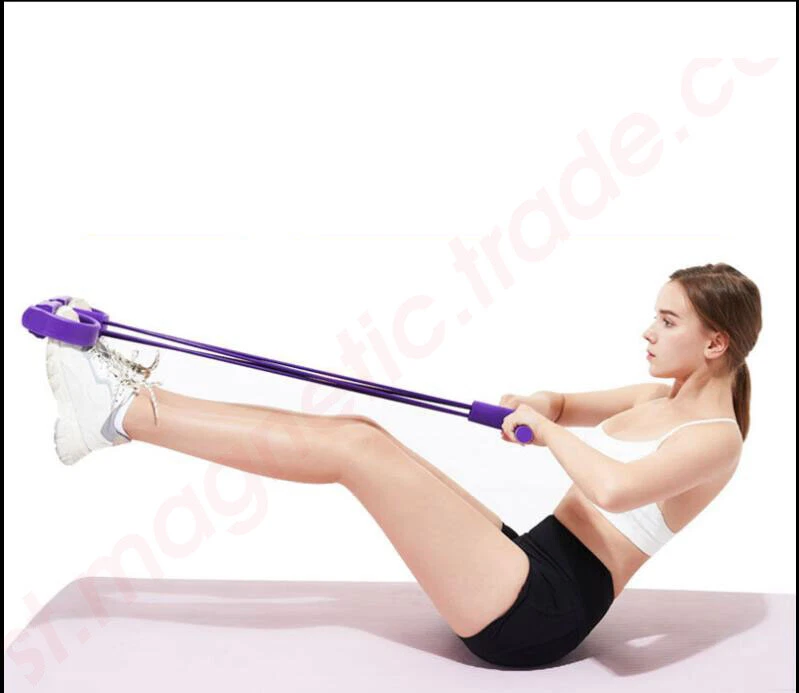 New Yoga Elastic Pull Rope Tube Foot Pedal Resistance Band Sit-up Fitness  Home