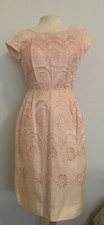 Vintage 1950s Dress Light Pink size 6