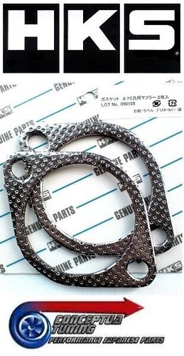 HKS 3 Inch Exhaust Gasket Pair (75mm) 34001-AK004 -For R33 GTST Skyline RB25DET