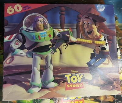 Vintage Disney Toy Story Puzzle Woody and Buzz Light Year 60 Piece