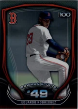 2015 Bowman Chrome Bowman Scouts Top 100 #BTP49 Eduardo Rodriguez - NM-MT