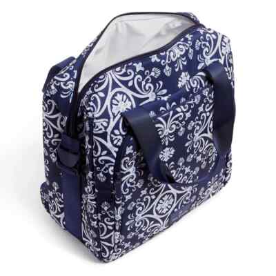 Vera Bradley Lighten Up Lunch Cooler Tote Backpack Bag Steel  display picture 3