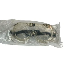 Lab Safety Goggles Over Glasses Work Eye Protective Eyewear Clear Lens New