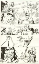 Dungeons & Dragons Panel Page - Elves - Signed Art By Vincente Alcazar