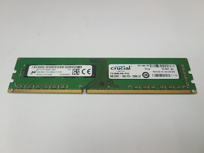 Crucial 4GB DDR3 1600MHz PC3-12800U Desktop Ram