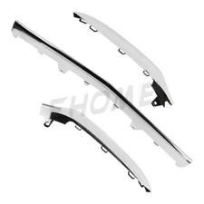 Front Bumper Trim Molding Chrome For 2014-2016 Mercedes W212 E-Class Set of 3